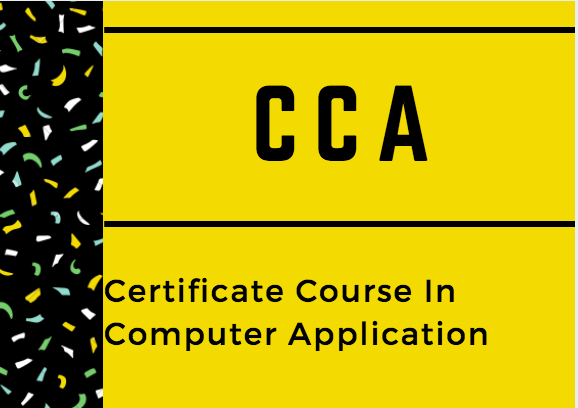 CCA-Certificate Of Computer Application